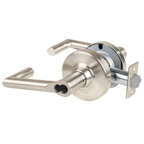 Schlage ND96BDEU BRK 619 Grade 1 Electrified Cylindrical Lock Storeroom Function with Vandlgard 12-24V DC Fail Secure 2-3/4 Backset Boardwalk Lever Less Small Format IC Core Satin Nickel ND96BDEU BRK 619