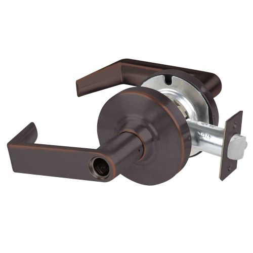 Schlage ND96LDEU RHO 643E RX Grade 1 Electrified Cylindrical Lock Storeroom Function with Vandlgard 12-24V DC Fail Secure 2-3/4 Backset RX Rhodes Lever Less Cylinder Aged Bronze ND96LDEU RHO 643E RX