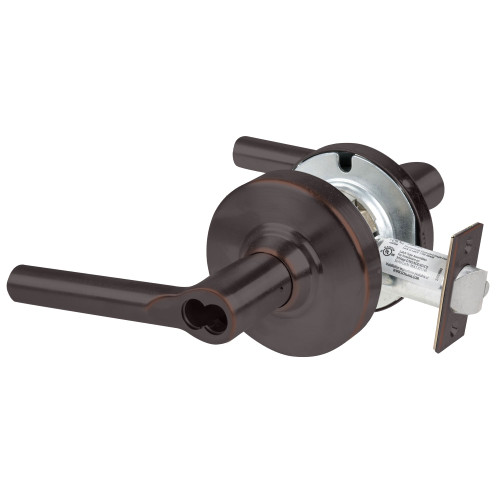 Schlage ND80JDEU BRW 643E Grade 1 Electrified Cylindrical Lock Storeroom Function 12-24V DC Fail Secure 2-3/4 Backset Broadway Lever Less Full Size Interchangeable Core Aged Bronze