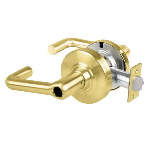 Schlage ND80LDEL TLR 606 Grade 1 Electrified Cylindrical Lock Storeroom Function 12-24V DC Fail Safe 2-3/4 Backset Tubular Lever Less Cylinder Satin Brass ND80LDEL TLR 606