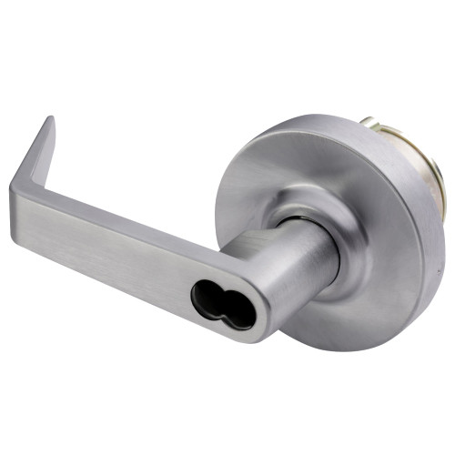 Arrow SRX82 26D IC Exit Device Trim Storeroom Function Sierra Lever with Rose SFIC Prep Less Core Satin Chrome Finish Non-Handed