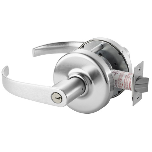 Corbin Russwin CL3355 PZD 626 Grade 1 Classroom Cylindrical Lock Princeton Lever Conventional Cylinder Satin Chrome Finish Non-handed