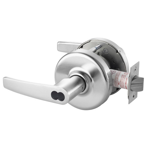 Corbin Russwin CL3351 AZD 626 CL6 Grade 1 Entrance/Office Cylindrical Lock Armstrong Lever LFIC 6-Pin Less Core Satin Chrome Finish Non-handed