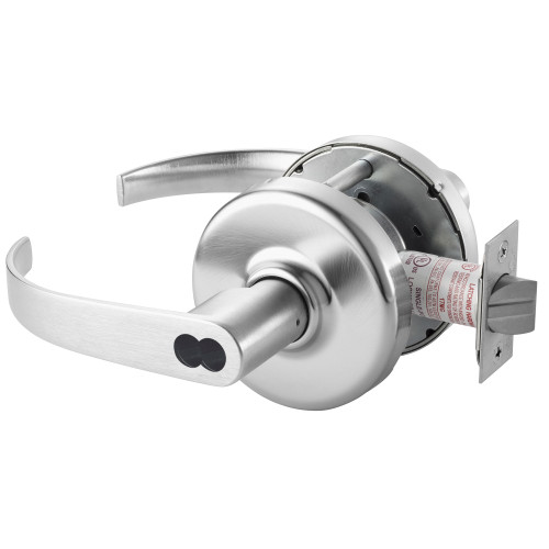 Corbin Russwin CL3393 PZD 626 CL6 Grade 1 Service Station Cylindrical Lock Princeton Lever LFIC 6-Pin Less Core Satin Chrome Finish Non-handed