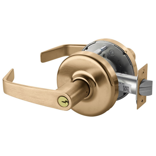 Corbin Russwin CL3351 NZD 612 Grade 1 Entrance/Office Cylindrical Lock Newport Lever Conventional Cylinder Satin Bronze Finish Non-handed