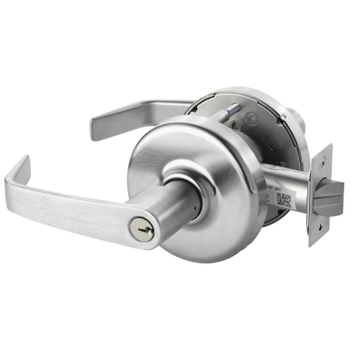 Corbin Russwin CL3359 NZD 626 Grade 1 Barrier Free Storeroom Cylindrical Lock Newport Lever Conventional Cylinder Satin Chrome Finish Non-handed CL3359 NZD 626