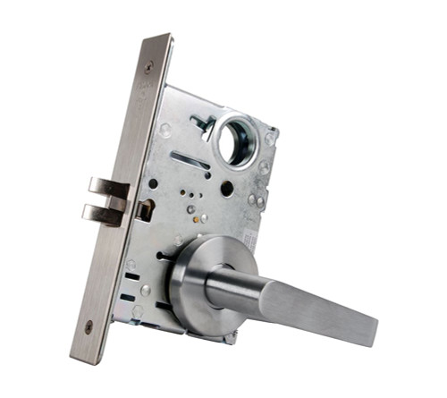 Falcon MA851CP6 DG 605 12VDC Electrified Mortise Lock 12VDC Fail Safe Schlage C Keyway Dane Lever Gala Rose Bright Brass