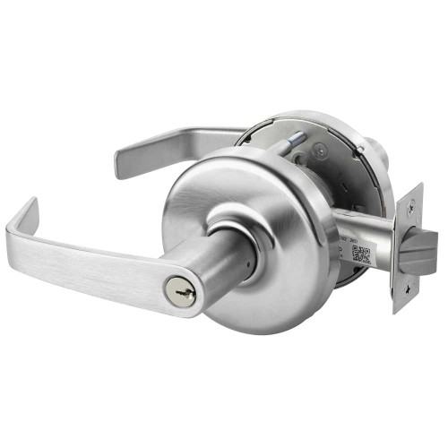 Corbin Russwin CL3362 NZD 626 Grade 1 Communicating Cylindrical Lock Newport Lever Conventional Cylinder Satin Chrome Finish Non-handed CL3362 NZD 626