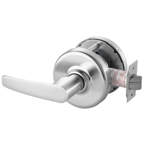 Corbin Russwin CL3390 AZD 626 Grade 1 Passage Lever x Turnpiece Cylindrical Lock Armstrong Lever Non-Keyed Satin Chrome Finish Non-handed CL3390 AZD 626