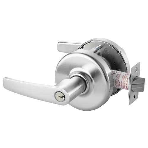 Corbin Russwin CL3351 AZD 626 Grade 1 Entrance/Office Cylindrical Lock Armstrong Lever Conventional Cylinder Satin Chrome Finish Non-handed CL3351 AZD 626