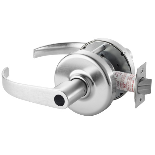 Corbin Russwin CL3393 PZD 626 LC Grade 1 Service Station Cylindrical Lock Princeton Lever Conventional Less Cylinder Satin Chrome Finish Non-handed