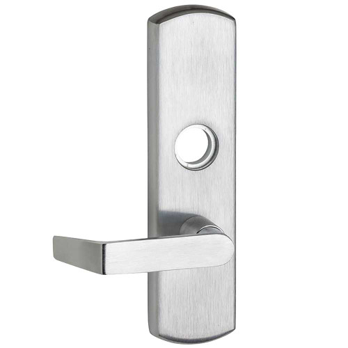 Von Duprin 996L-NL-06-R/V 26D LHR Grade 1 Lever Trim Night Latch Function Rim/Vertical Rod Prep 06 Lever with Escutcheon Satin Chrome Finish Left Hand Reverse 996L-NL-06-R/V 26D LHR