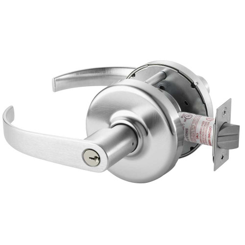 Corbin Russwin CL3359 PZD 626 Grade 1 Barrier Free Storeroom Cylindrical Lock Princeton Lever Conventional Cylinder Satin Chrome Finish Non-handed CL3359 PZD 626