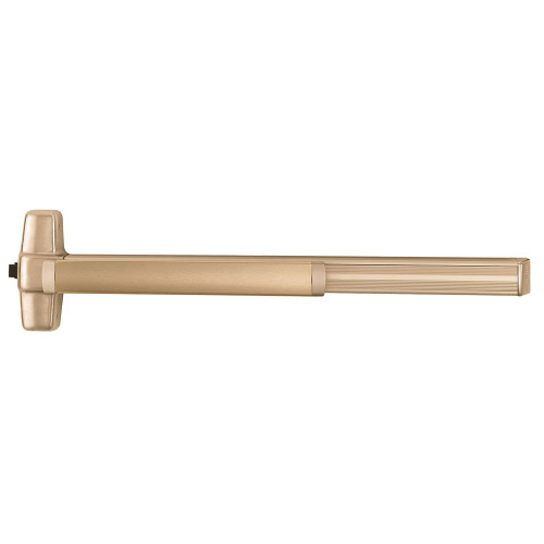 Von Duprin 9975EO-F 3 US10 Grade 1 Mortise Exit Bar 36 Device Fire Rated Exit Only Less Dogging Satin Bronze Clear Coated Finish Field Reversible