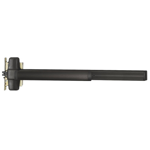 Von Duprin 9975L-NL-06 3 315 LHR Grade 1 Mortise Exit Bar 36 Device Night Latch Function 06 Lever with Escutcheon Trim Hex Dogging Black Anodized Aluminum Finish Field Reversible