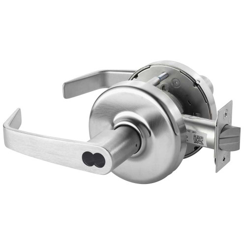 Corbin Russwin CL3361 NZD 626 M08 Grade 1 Entry/Office Cylindrical Lock Newport Lever SFIC Less Core Satin Chrome Finish Non-handed CL3361 NZD 626 M08