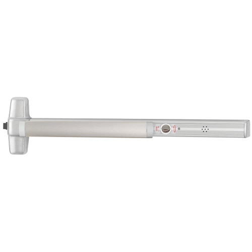 Von Duprin 99EO 3 US28 ALK Grade 1 Rim Exit Bar Wide Stile Pushpad 36 Device Exit Only Less Trim Alarm Kit Battery Powered Request to Exit Switch Less Dogging Satin Aluminum Clear Anodized Finish Non-handed 99EO 3 US28 ALK