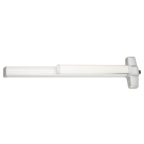 Von Duprin 99EO 4 26D ALK Grade 1 Rim Exit Bar Wide Stile Pushpad 48 Device Exit Only Less Trim Alarm Kit Battery Powered Request to Exit Switch Less Dogging Satin Chrome Finish Non-handed 99EO 4 26D ALK