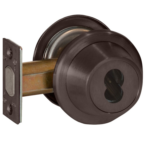 BEST 8T37MSTK613 T Series Tubular Deadbolt 2-3/4 Backset 7-Pin Housing; Accepts all BEST Cores Double-Keyed x CS-Standard Standard Deadbolt Dark Oxidized Satin Bronze Oil Rubbed