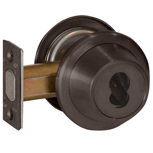 BEST 8T37MSTK613 T Series Tubular Deadbolt 2-3/4 Backset 7-Pin Housing; Accepts all BEST Cores Double-Keyed x CS-Standard Standard Deadbolt Dark Oxidized Satin Bronze Oil Rubbed 8T37MSTK613