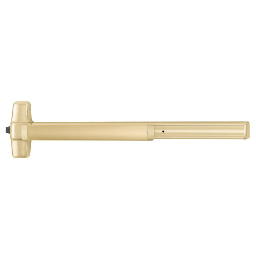 Von Duprin 99L-NL-06 4 US4 RHR Grade 1 Rim Exit Bar Wide Stile Pushpad 48 Device Night Latch Function 06 Lever with Escutcheon Hex Key Dogging Satin Brass Finish Field Reversible