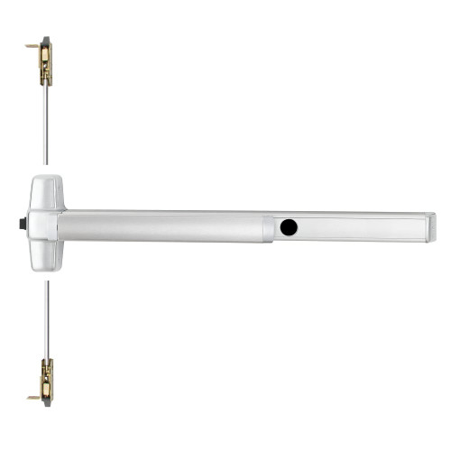 Von Duprin CD9847EO 3 US26 Grade 1 Concealed Vertical Rod Exit Bar Wide Stile Pushpad 36 Device 80 to 100 Door Height Exit Only Cylinder Dogging Less Cylinder Bright Chrome Finish Field Reversible CD9847EO 3 US26