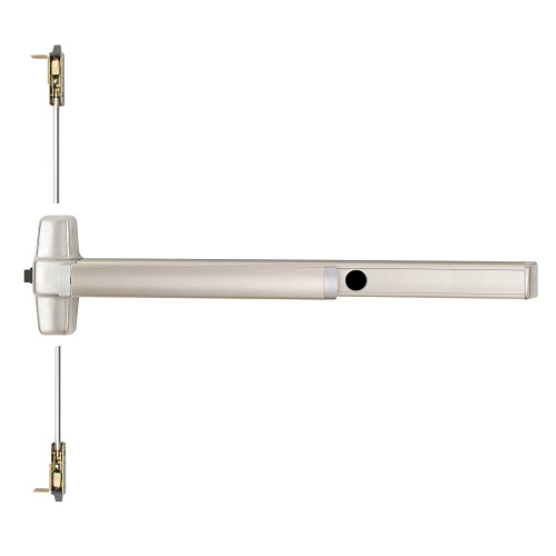 Von Duprin CD9847NL-OP 3 32D Grade 1 Concealed Vertical Rod Exit Bar Wide Stile Pushpad 36 Device 80 to 100 Door Height Nightlatch Function Cylinder Dogging Less Cylinder Satin Stainless Steel Finish Field Reversible