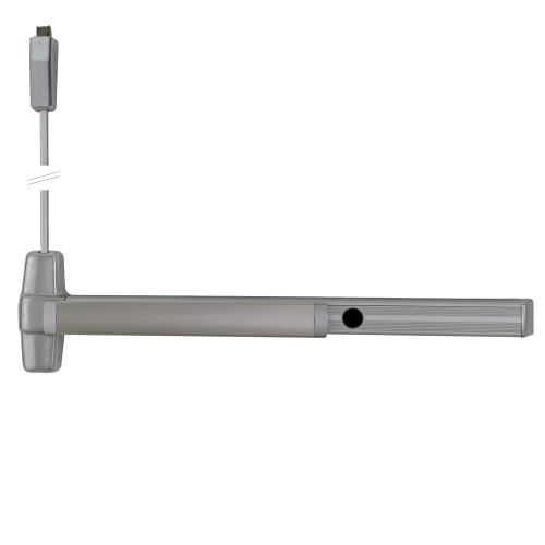 Von Duprin CD9927EO 3 US28 LBR Grade 1 Surface Vertical Rod Exit Bar Wide Stile Pushpad 36 Panic Device 84 Door Height Exit Only Less trim Less Bottom Rod Cylinder Dogging Satin Aluminum Clear Anodized Finish Field Reversible