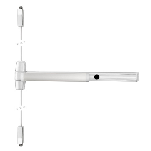 Von Duprin CD9927L-17 3 US26 RHR Grade 1 Surface Vertical Rod Exit Bar Wide Stile Pushpad 36 Panic Device 84 Door Height Classroom Function 17 Lever with Escutcheon Cylinder Dogging Bright Chrome Finish Field Reversible