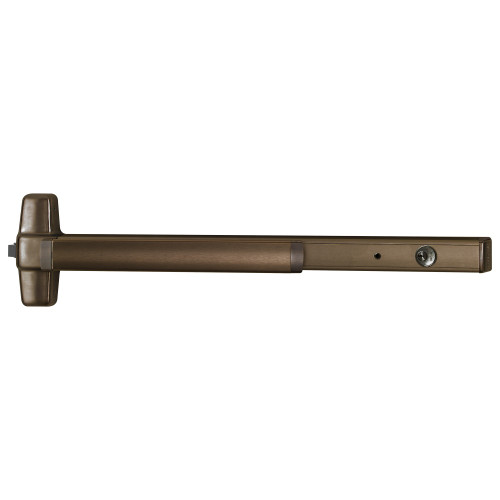 Von Duprin CXA98EO-F 3 313 Grade 1 Delayed Egress Exit Device 36 Length Fire Rated Exit Only Less Dogging Delayed Egress Fire Rated Device Dark Bronze Anodized Aluminum Finish Non-Handed