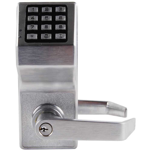 Alarm Lock DL3200IC-S US26D Pushbutton Cylindrical Door Lock Schlage I/C Prep 300 Users 1600 Event Audit Trail Weatherproof Satin Chrome Finish DL3200IC-S US26D