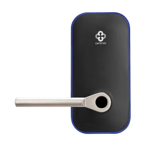 CENTRIOS CEB100-TB-619-LC Grade 1 Smart Bluetooth Cylindrical Lock Less Keypad Taylor Bay Design Key-in Lever Less Cylinder Satin Nickel Finish CEB100-TB-619-LC