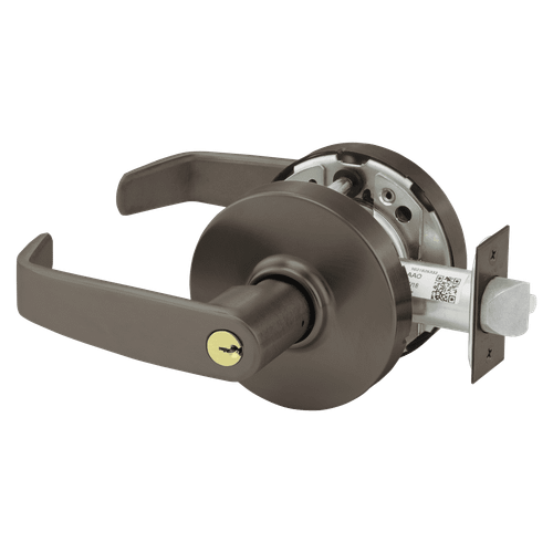 Sargent 28-10G04 LL 10B Grade 1 Storeroom or Closet Cylindrical Lock, L Lever, Conventional Cylinder, Dark Oxidized Satin Bronze Oil Rubbed Finish, Not Handed 28-10G04 LL 10B