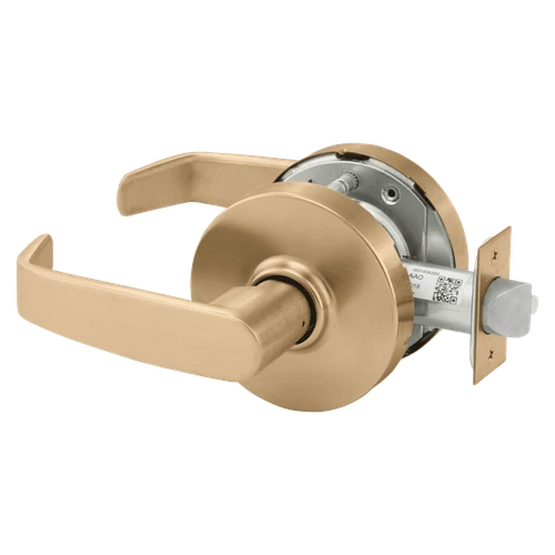 Sargent 28-10U15 LL 10 Grade 1 Passage Cylindrical Lock, L Lever, Non-Keyed, Satin Bronze Clear Coated Finish, Not Handed 28-10U15 LL 10