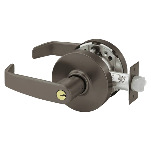 Sargent 28-10G05 LL 10B Grade 1 Entrance or Office Cylindrical Lock, L Lever, Conventional Cylinder, Dark Oxidized Satin Bronze Oil Rubbed Finish, Not Handed 28-10G05 LL 10B