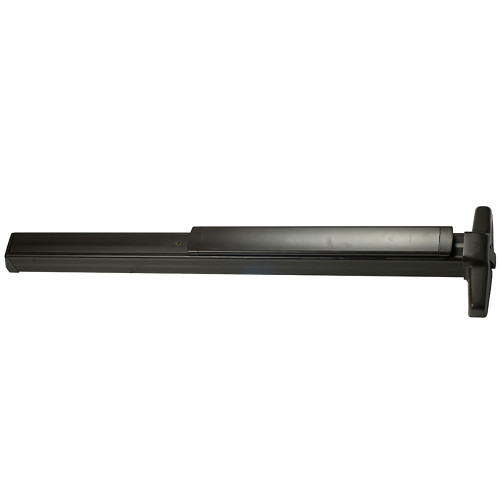 Von Duprin EL33AEO 3 313 Grade 1 Rim Exit Device Narrow Stile Pushpad 36 Exit Only Less Trim Hex Key Dogging Electric Latch Retraction Dark Bronze Anodized Aluminum Finish Non-Handed
