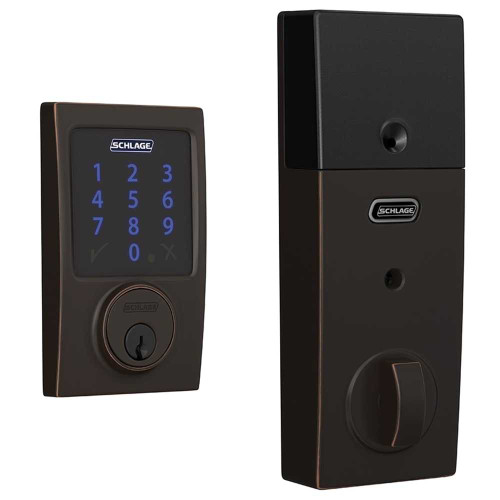 Schlage Residential BE469ZP CEN 716 Matte Bronze Keypad Door Lock BE469ZP CEN 716