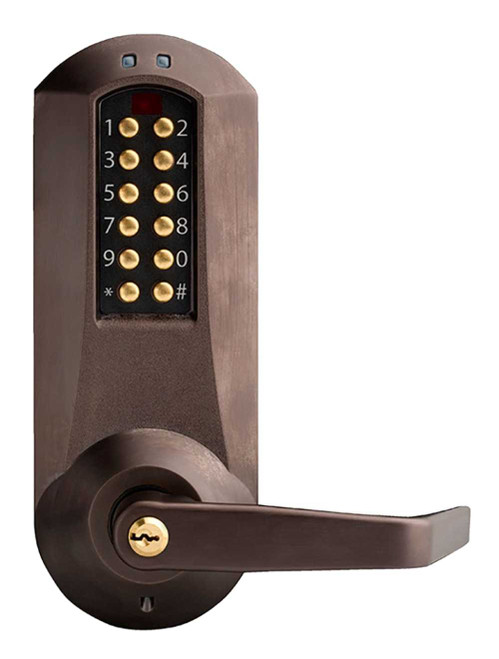 DormaKaba E5210XSWL-744-41 Commercial Dark Bronze Exit Trim with 3,000 Access Codes E5210XSWL-744-41