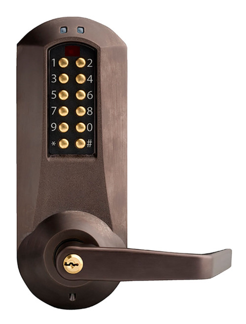 DormaKaba E5210XSWL-744-41 Commercial Dark Bronze Exit Trim with 3,000 Access Codes