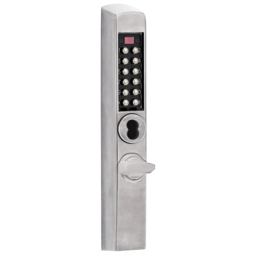 DormaKaba E3065BNT-626-41 E-Plex 3000 Access Control Lock with 300 Codes and 9,000 Audit Events, Satin Chrome Finish
