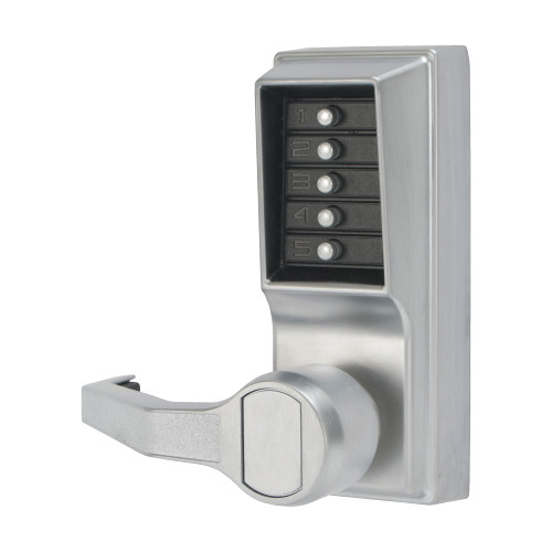 DormaKaba LL1032-26D-41 Mechanical Pushbutton Lock with Matte Silver Finish