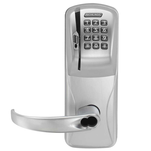 Schlage Electronics CO200MS70MSKSPA626JR Commercial Grade 1 Electronic Lock with Matte Silver Finish CO200MS70MSKSPA626JR