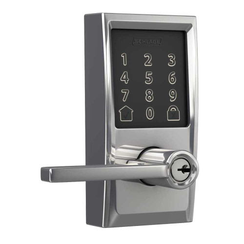 Schlage Residential FE789WBC CEN x LAT 625 Polished Silver Keypad Entry Lock FE789WBC CEN x LAT 625