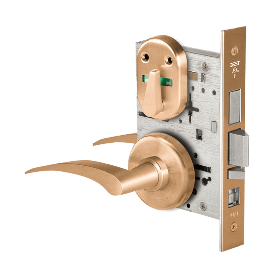 BEST 45H Series Mortise Lock - Grade 1 Commercial Grade Lock with Matte Bronze Finish (Model 45H7AB17RH612VIT)