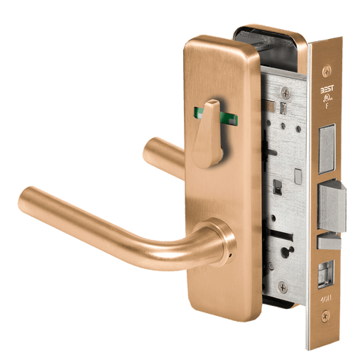 BEST 45H Series Mortise Lock with Matte Bronze Finish - Grade 1 Commercial Security