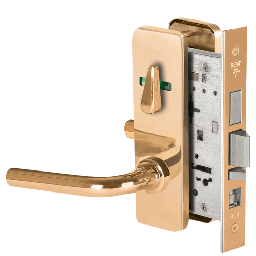 BEST 45H Series Mortise Lock with Polished Bronze Finish – Grade 1 Commercial Security