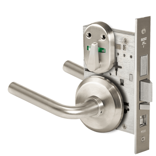 BEST 45H Series Mortise Lock with Matte Silver Finish (Part Number 45H7AB12S619VIT)
