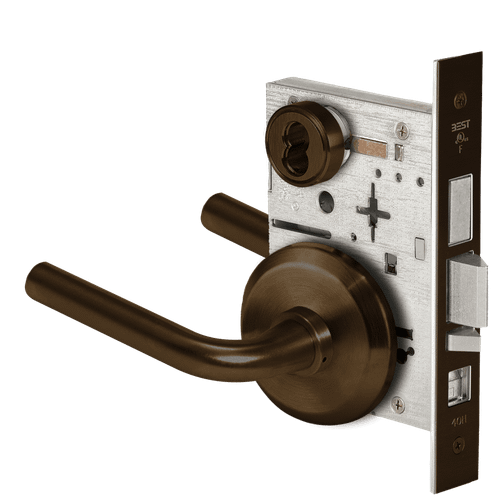 BEST 45H Series Mortise Lock with Dark Bronze Finish - Grade 1 Commercial Security 45H7AB12S613