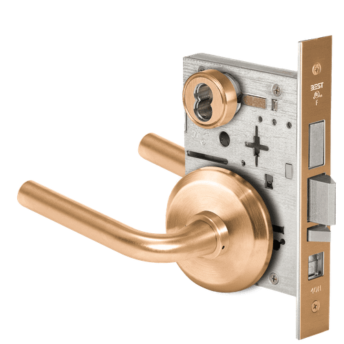 BEST 45H Series Mortise Lock with Matte Bronze Finish – Grade 1 Commercial Security