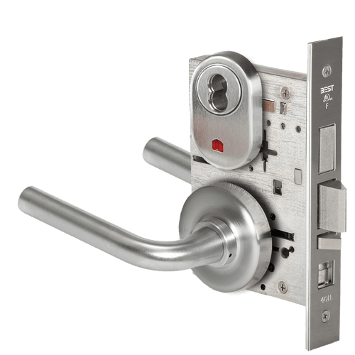 BEST 45H Series Mortise Lock with Grade 1 Security - Matte Silver Finish (Part #45H7AB12R626VIN)